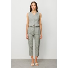 Ekol Kadın Yüksel Bel Yandan Cepli Pantolon 4068 Oliv