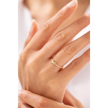 Prenses Taç Model 14 Ayar Altın Yüzük