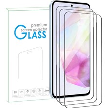 3 Adet Samsung Galaxy A14 Uyumlu Ekran Koruyucu Kırılmaz Cam 9h Temperli Cam 3 Adet