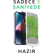 Apple iPhone 15 Promax Uyumlu Kolay Uygulama Aparatlı Hayalet Tam Kapatan Cam Ekran Koruyucu