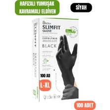 ( 1 Adet ) Reflex Slim Fit Pudrasız Eldiven Siyah L-Xl Beden Yeni Nesil Teknoloji 100'LÜ Paket