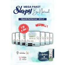 Sleepy Mega Paket 7 Al 6 Öde Bio Hijyenik Ped 46'lı Normal ve Rosıe Makyaj Pamuğu