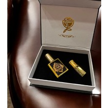 Hediyelik Premium Kutulu Gold Parfüm Esans,spreyli Boş Şişe Set 2 Li Lux