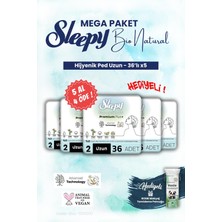 Sleepy Hijyenik Ped 36'lı Uzun Mega Paket Bio 5 Al 4 Öde ve Rosıe Makyaj Pamuğu