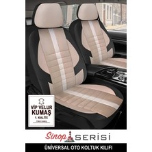 Skoda Favorit (781) 1.3 135 Xlxglx (781) (54 Hp) 1995 Uyumlu  Velür Serisi Serisi Krem Oto Kılıfı Tam Set