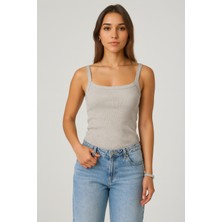 Novelle Ince Askılı Fitilli Atlet