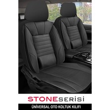 Toyota Yaris 2000 2020 Uyumlu  Taş Serisi Deri Siyah Oto Kılıfı Tam Set