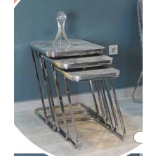 Mim Mermer - Gümüş Z Zigon Sehpa