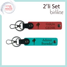 Kickboks Sporuna Yeni Başlayanlara Ilham Veren Armağan, Kişisel Yazı Eklenebilir Set, Nar-K Turkuaz