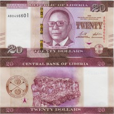 Liberya 20 Dolar 2022 Çil.