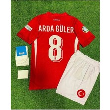 A.r.d.a. G.ü.l.e.r. Türkiye Euro 2024 Milli Takımı Iç Saha Çocuk Forması 4'lü Set (Kırmızı)1