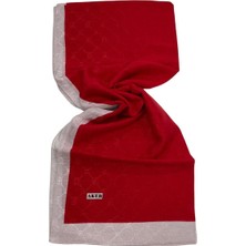 Koza Şal Kırmızı Monogram Desenli 1050800-916