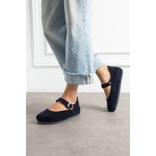 Ottawa Hakiki Deri Mantar Taban Ortopedik Kadın Babet