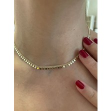 Saaden Küçük Pullu Minik Çelik Kolye