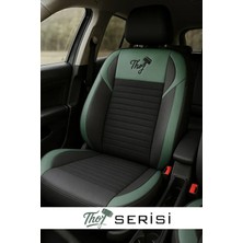 Toyota Yaris 2000 2020 Uyumlu  Thr Serisi Tay Tüyü Yeşil Oto Kılıfı Tam Set