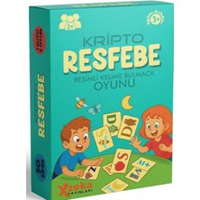Kripto Resfebe Akıl Oyunu, Okumayı Öğreniyorum Resimli Kelime Bulmaca Oyunu Dikkat Zeka kart