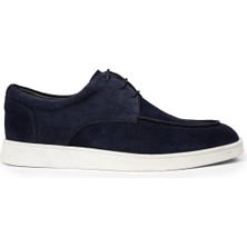 Deery Erkek Lacivert Hakiki Süet Günlük Ayakkabı - 01996MLCVC01