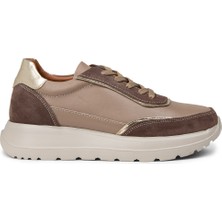 Deery Kadın Hakiki Deri Vizon Renk Sneaker Ayakkabı - M0509ZVZNE01