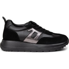 Deery Kadın Siyah Hakiki Deri Sneaker Ayakkabı - M0510ZSYHE01