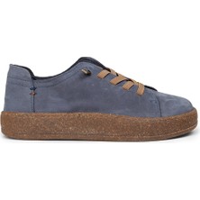 Deery Kadın Hakiki Nubuk Lacivert Sneaker Ayakkabı - SE605ZLCVC01