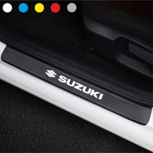 Çınarrium Suzuki Için Özel Yeni Uyumlu Aksesuar Oto Kapı Eşiği Özel Yeni Sticker Karbon 4 Adet