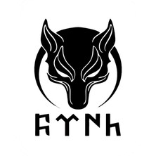 Çınarrium Kurt Hilal Türk Yazılı Sticker 22 x 16 cm