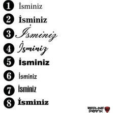 Özel Isim Yazı Oto Özel Yeni Sticker Siyah