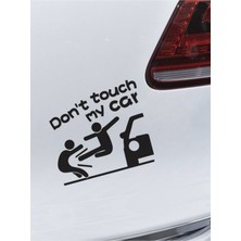 Arabama Dokunma Ingilizce Oto Özel Yeni Sticker Siyah 18*18 cm