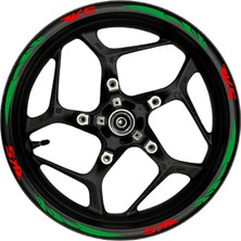 Rks Kırmızı Yazılı  Yeşil Reflektif Pençe Şeritli