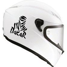 Çınarrium Tek Renk Dakar(Dakar Helmet Stickers) Kask Sticker Etiket Modeli
