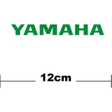 Çınarrium Yamaha Logo Yazı Sticker Etiket Tek Renk