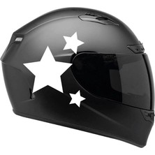 Çınarrium Tek Renk Üçlü Yıldız (Triple Star Helmet Stickers) Kask Sticker Etiket Modeli 3