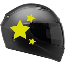 Çınarrium Tek Renk Üçlü Yıldız (Triple Star Helmet Stickers) Kask Sticker Etiket Modeli 3