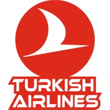 Çınarrium Turkısh Airlines Logo Oto Özel Yeni Sticker Kırmızı 10*11 cm