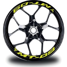 mt - 09 Yazılı 8li Jant Içi Yazı Sticker Etiket