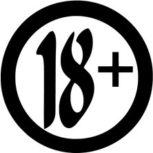 Çınarrium 18 Yaş Üstü Oto Özel Yeni Sticker Siyah 15 x 15 cm