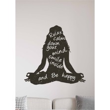 Duvar Özel Yeni Stickerı - Yoga Meditasyon Dekoratif Özel Yeni Stickerı - Genç Odası Için Duvar Özel Yeni Stickerı