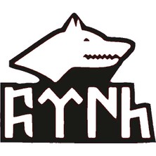 Çınarrium Kurt ve Göktürkçe Türk 1 Duvar Dekor Sticker 45 x 45 cm