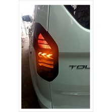 Çınarrium Tourneo Courier Için Özel Yeni Uyumlu Aksesuar Stop Farı LED Görünümlü Oto Özel Yeni Sticker Model 2