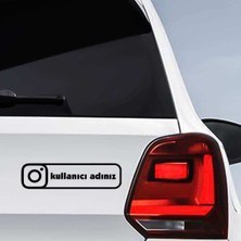 Çınarrium Instagram Logo Kişiye Özel Hesap Ismi Özel Yeni Sticker 26*7 cm