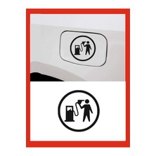 Çınarrium Depo Yakıt Kapağı Oto Özel Yeni Sticker 13*13 cm