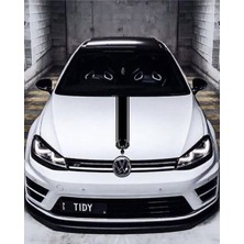 Çınarrium Oto Kaput Şerit Özel Yeni Sticker Kartal Tasarımlı Siyah 12*60 cm