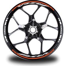 Çınarrium Turuncu Yamaha Fazer Jant Sticker Etiket