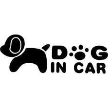Çınarrium Dog In Car Sticker 10 x 4 cm