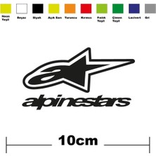 Çınarrium Alpinestars Sponsor Marka Tek Renk Sticker Etiket
