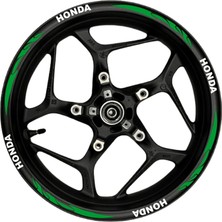 Çınarrium Honda Beyaz Yazılı  Yeşil Reflektif Pençe Şeritli