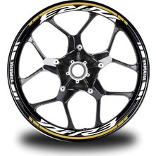 Çınarrium Koyu Sarı Yamaha Yzf R3 Takım Jant Sticker Etiket