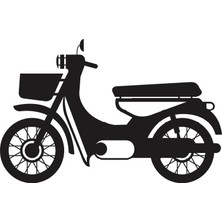 Çınarrium Klasik Motosikletler Model 1 Oto Özel Yeni Sticker 25 x 15 cm