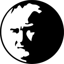Kemal Atatürk Yuvarlak Içinde Sticker 20 x 20 cm