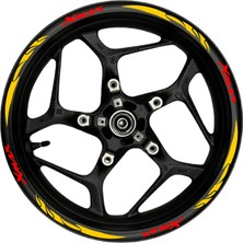 Xmax Kırmızı Yazılı  Turuncu Reflektif Pençe Şeritli